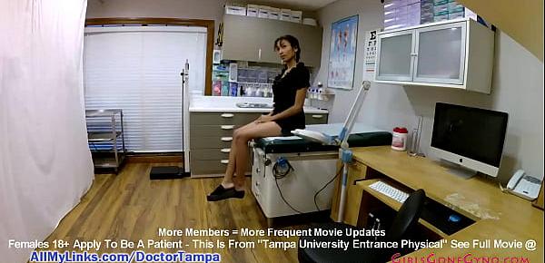  Miss Mars Pelvic Exam Caught By Hidden Cameras Setup By Doctor Tampa For You To See Her Tampa University Entrance Physical On GirlsGoneGynoCom